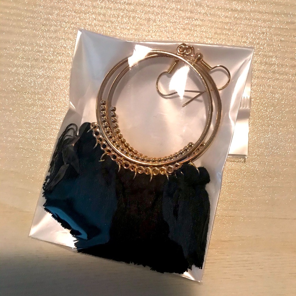 New in pack beautiful tassel earrings.